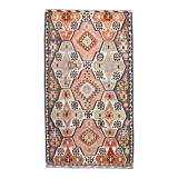 6x10 Kilim Grey & Brown Bohemian Area Kilim Rug, 171x306 Cm