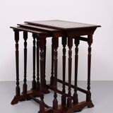 Antique England Victorian nesting tables 1880s