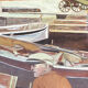 Le port d’ajaccio,gouache d’antoine romi