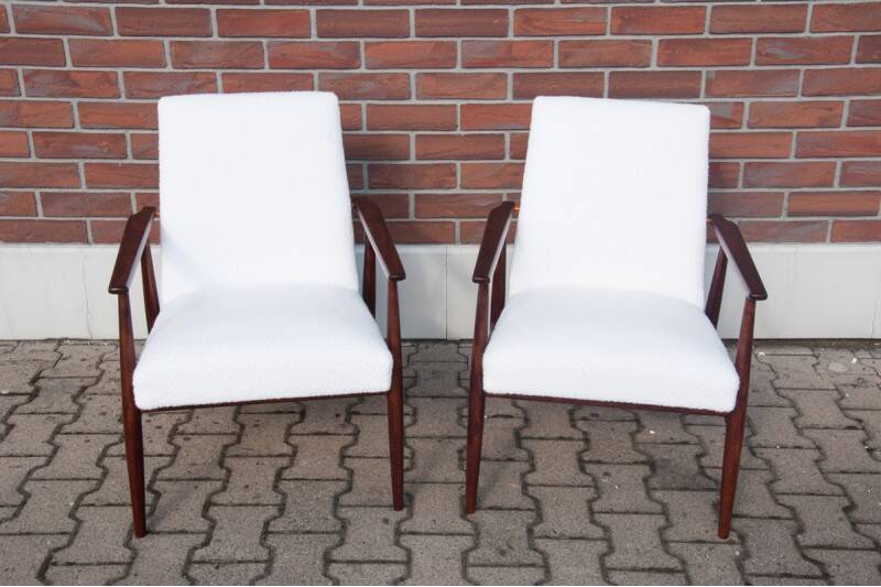 Lisek 300-190 armchairs, designed by H. Lis, Poland, 1960s. After renovation.