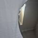 vintage oval mirror with bevelled edge