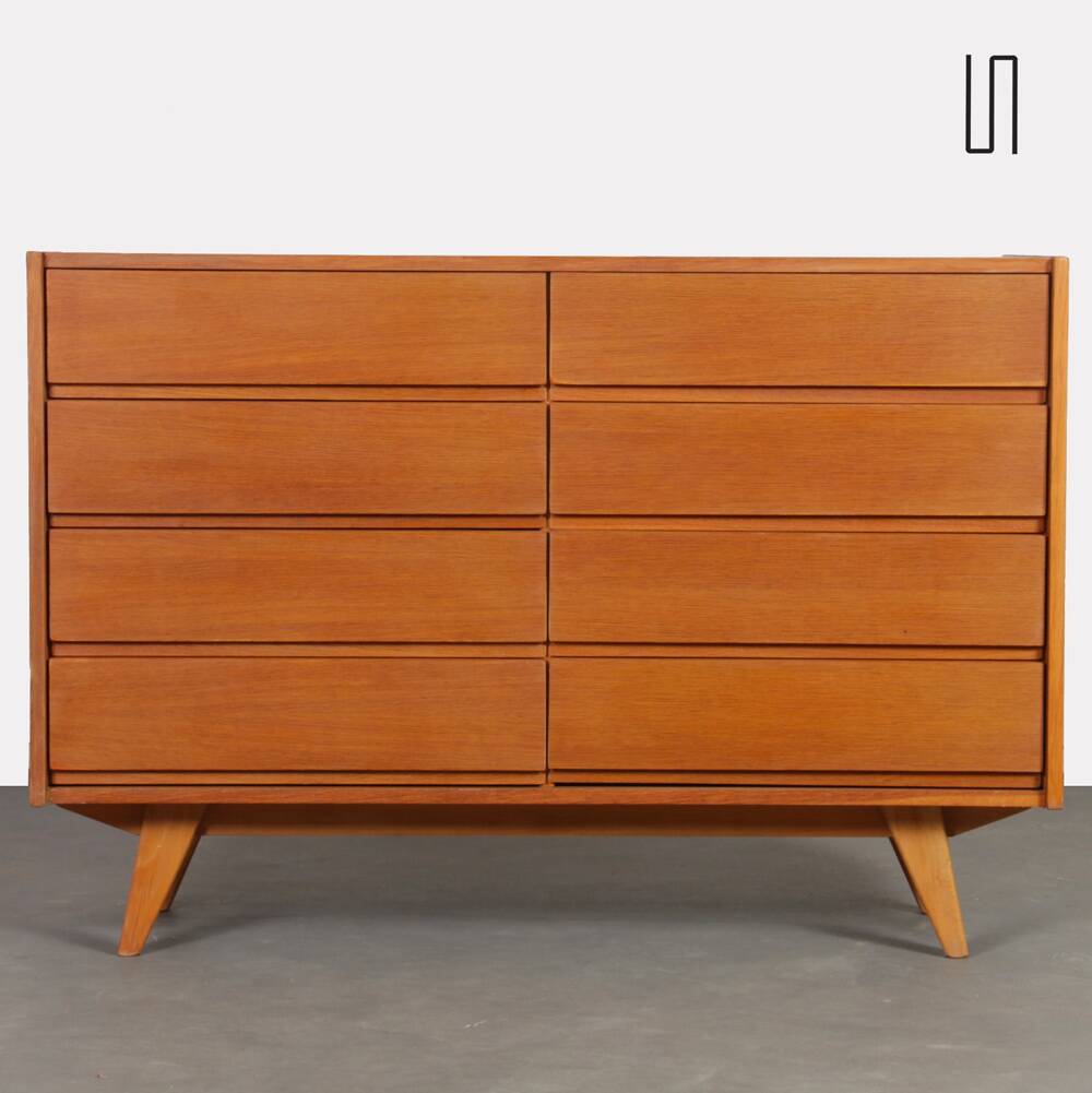 Commode en bois par Jiri Jiroutek, modèle U-453, vers 1960