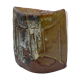 Enamelled sandstone vase