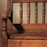 Alpine armchair in larch, 18th century