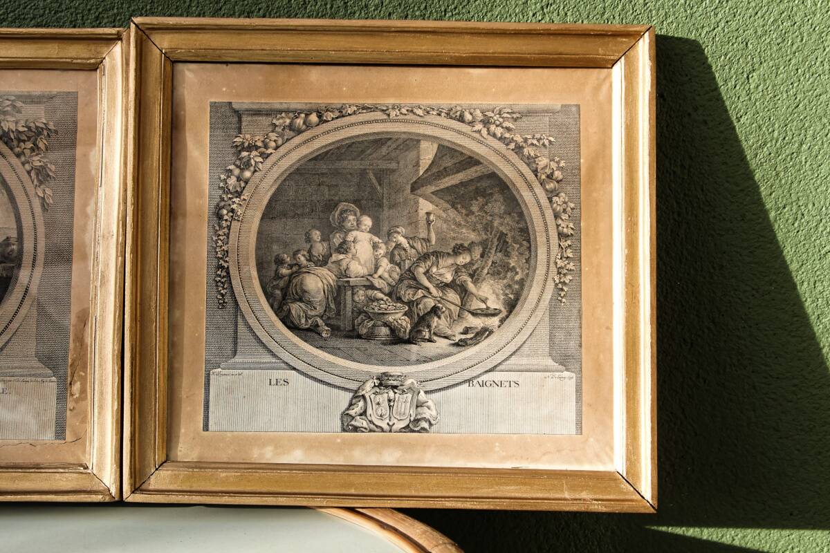 Pair of 18th century engravings, Nicolas Delaunay