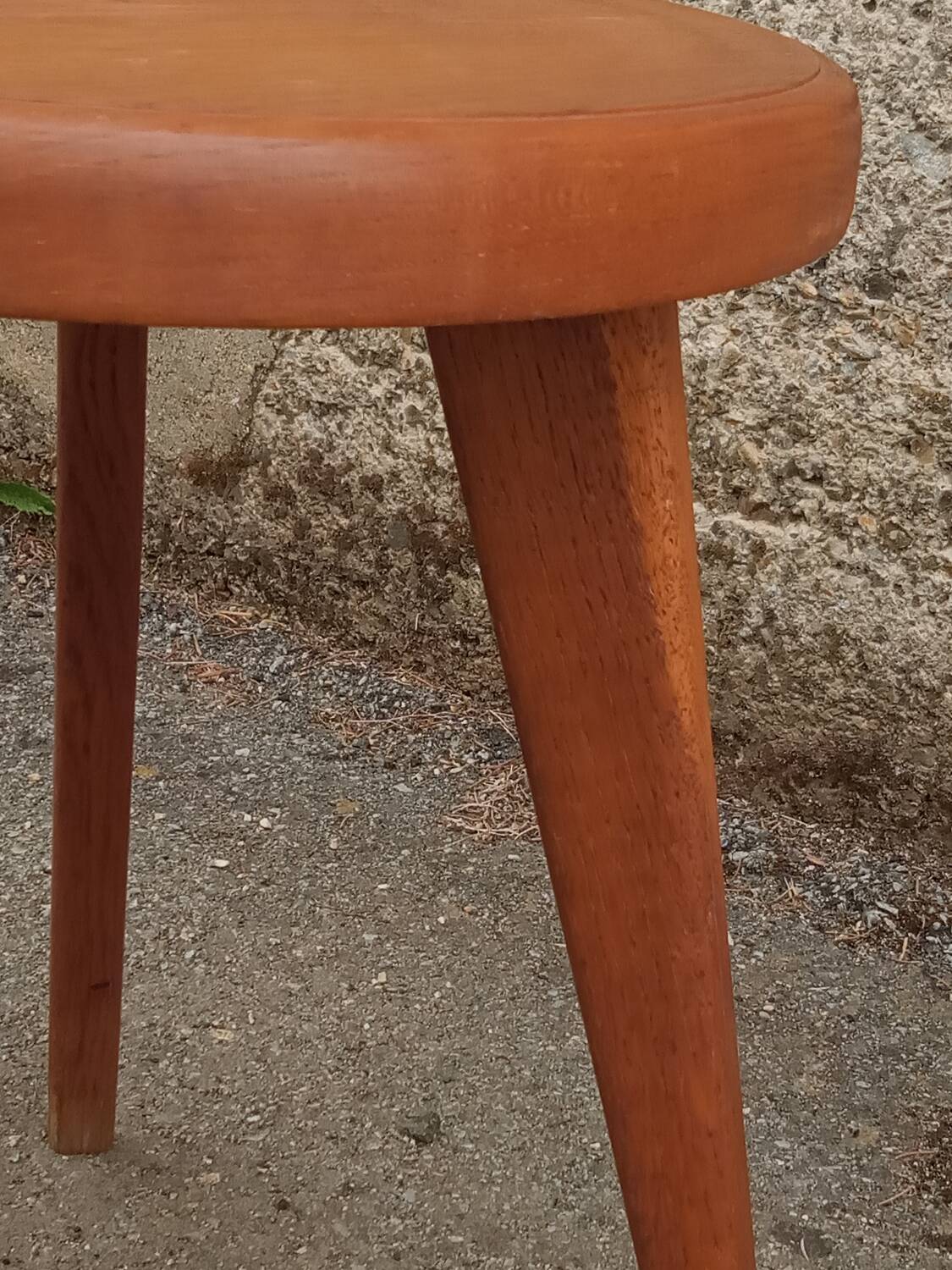 Oak tripod stool, 1950s