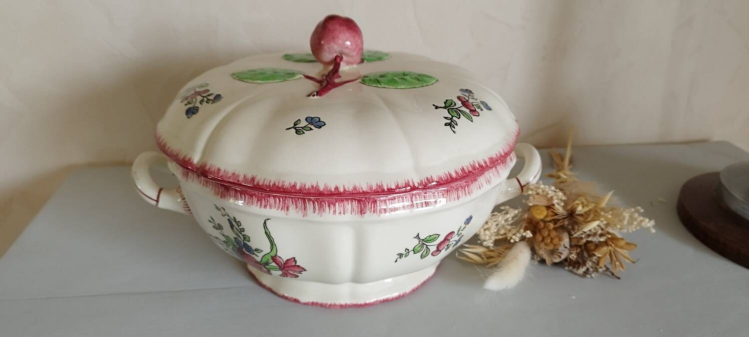 Gien earthenware soup tureen