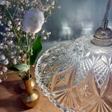 Vintage moulded glass pendant light - tableware collection -