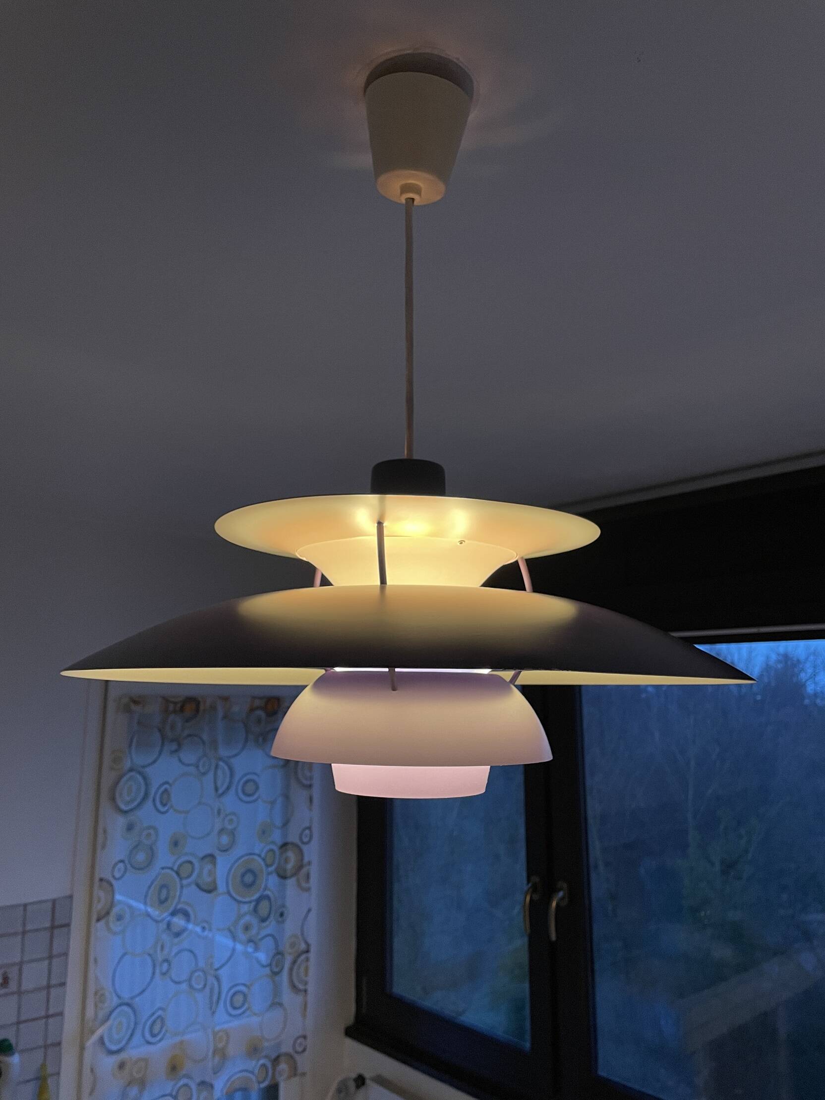 Ph5 “lila” pendant light by Poul Henningsen for Louis Poulsen Denmark