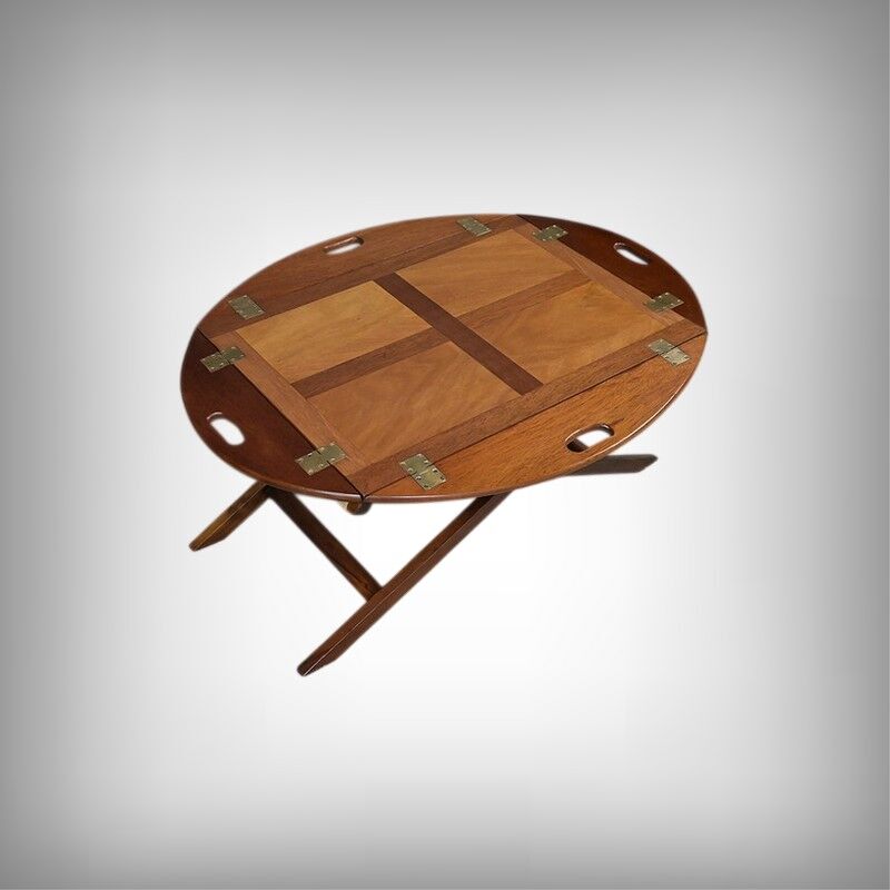 Table de majordome pliante en acajou – 1940