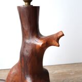 Olive wood monoxide lamp, 50s