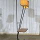 1960s floor lamp with three lights and its period lampshades.