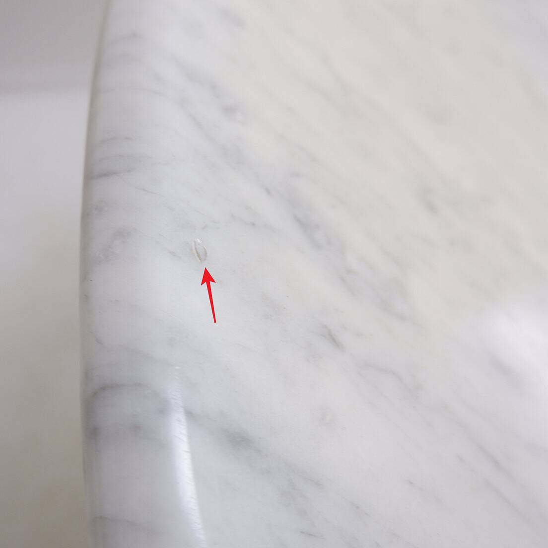 Round marble dining table, 1970 - Ø113cm