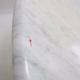 Round marble dining table, 1970 - Ø113cm