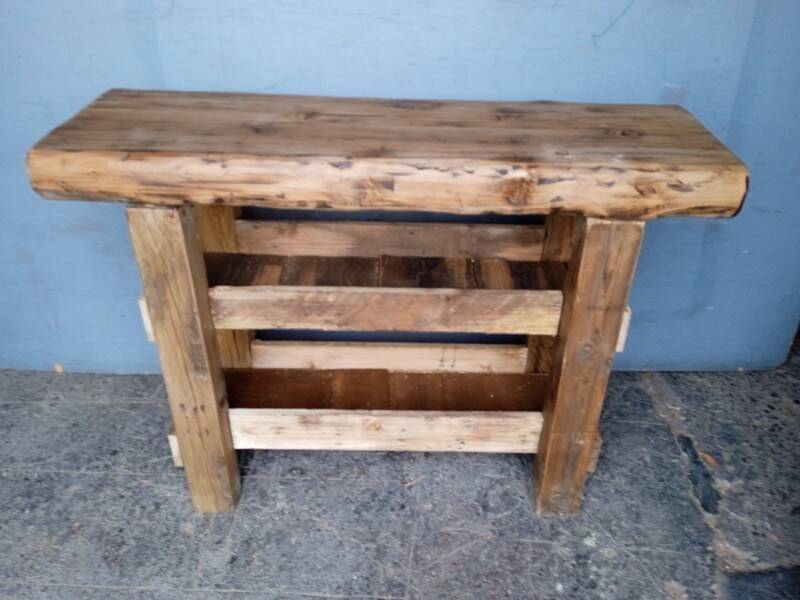 Professional furniture 120cm old solid wood workbench