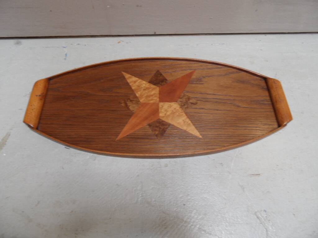 Plateau en bois vintage