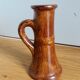 Chocolate glazed stoneware candle holder