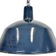 Industrial dark blue enamel pendant lamp from emax, 1960s
