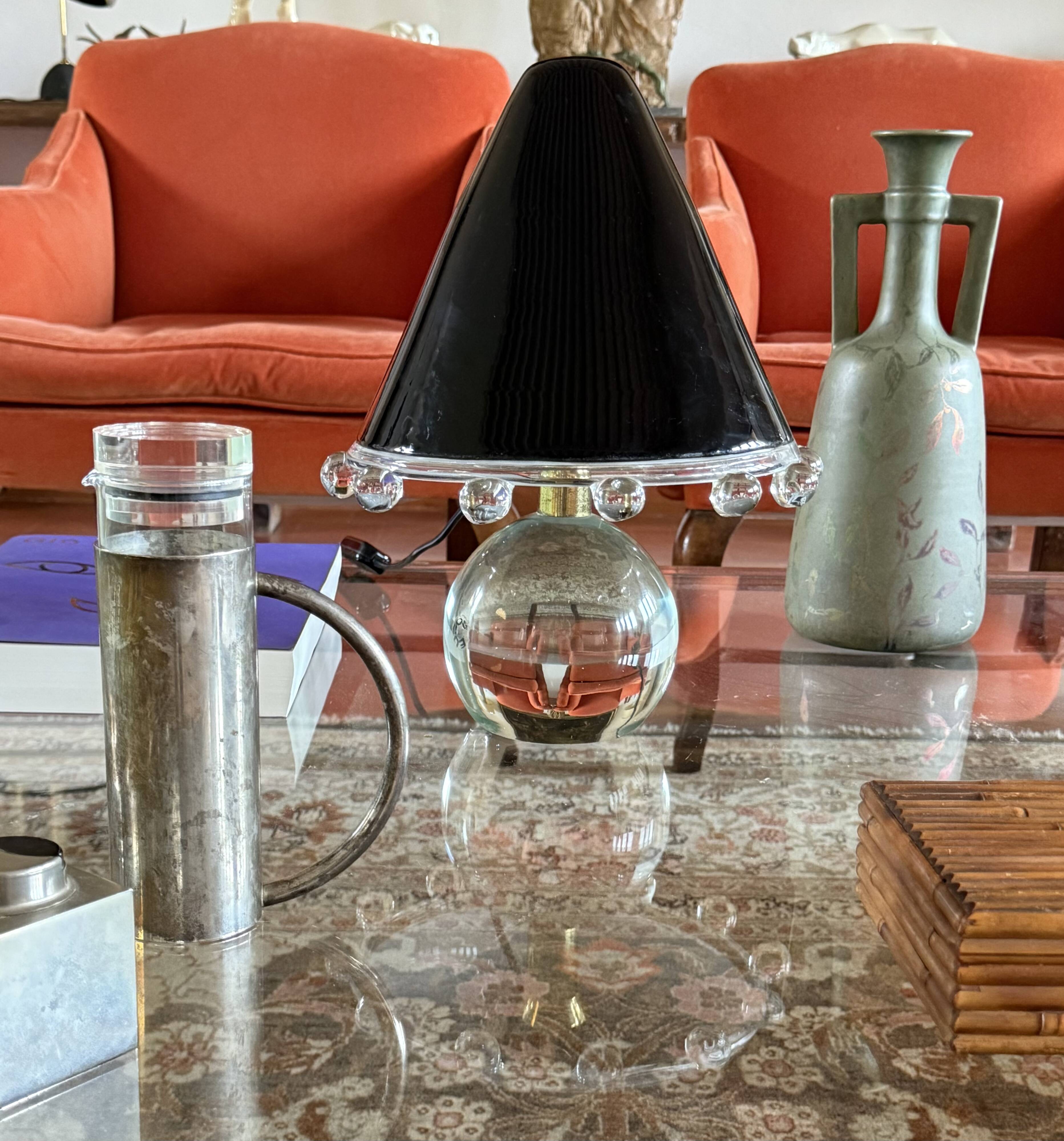 Murano Glass Table Lamp mod. Budur, Roberto Pamio, Leucos Italy, 1970s