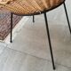 Paire de fauteuils corbeilles en rotin