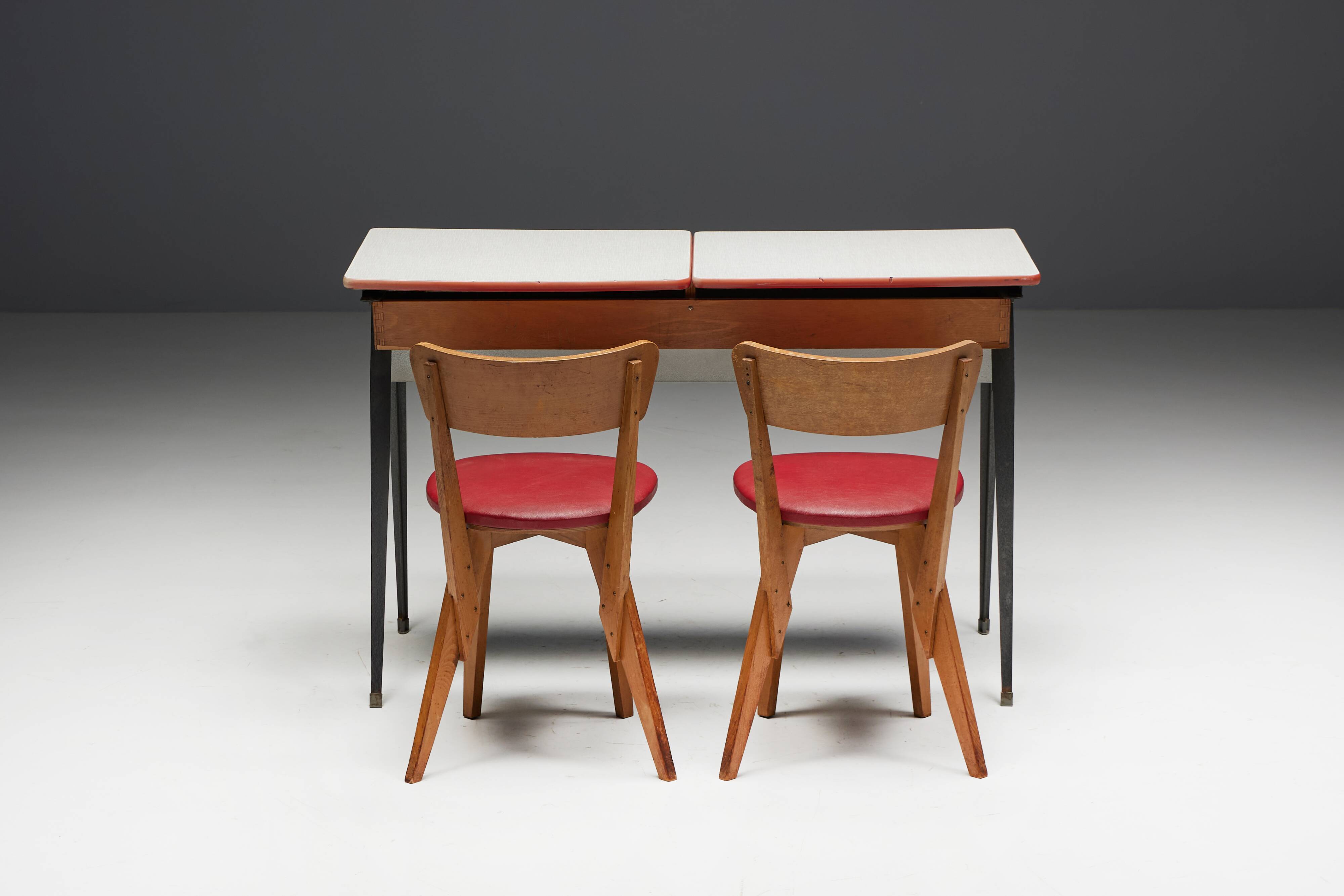 Mid-Century Modern Writing Desk, Netherlands, 1960s