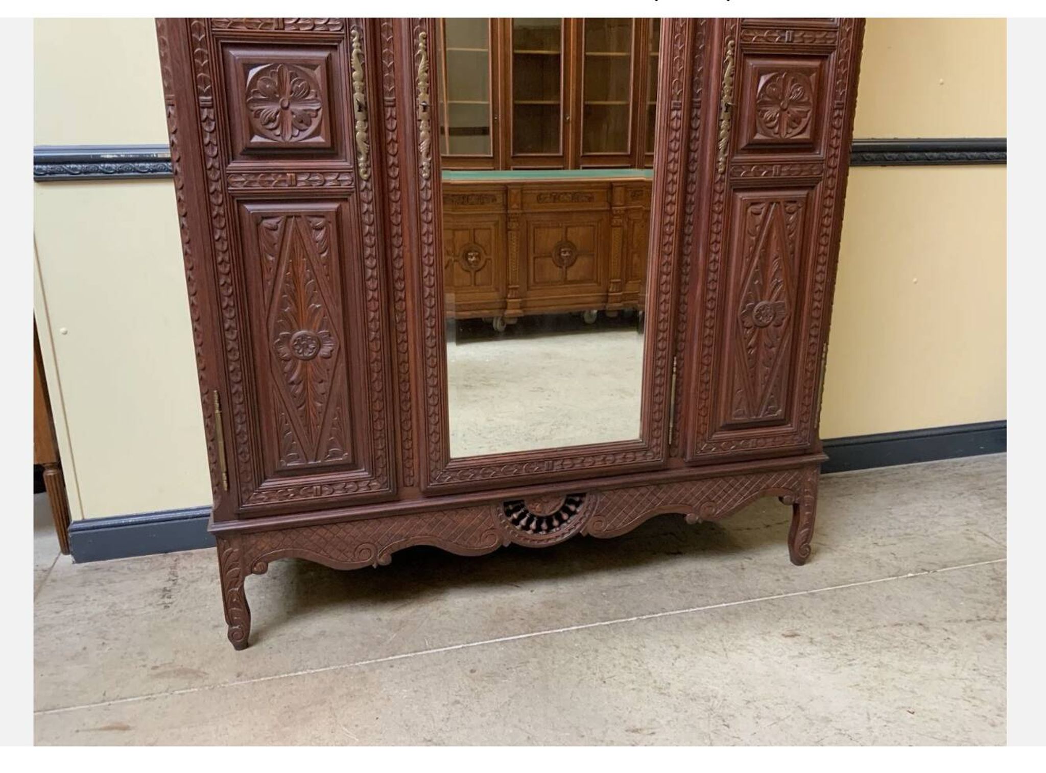 Antique wardrobe, coat cupboard