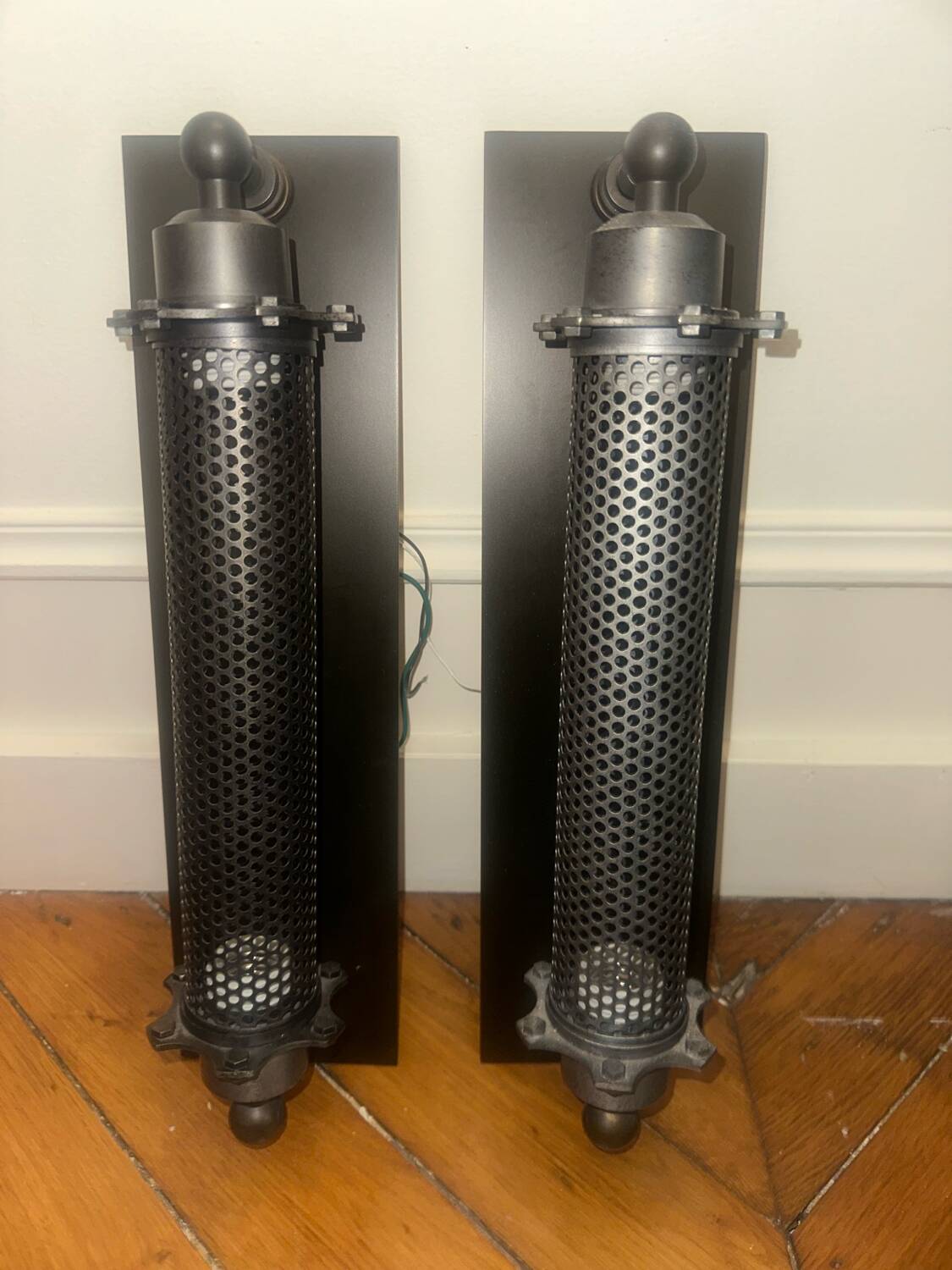 Vintage industrial style wall lights