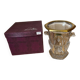 Lorraine crystal champagne bucket with 24 carat gold coating