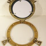 Mirror "porthole" in brass 18 cm