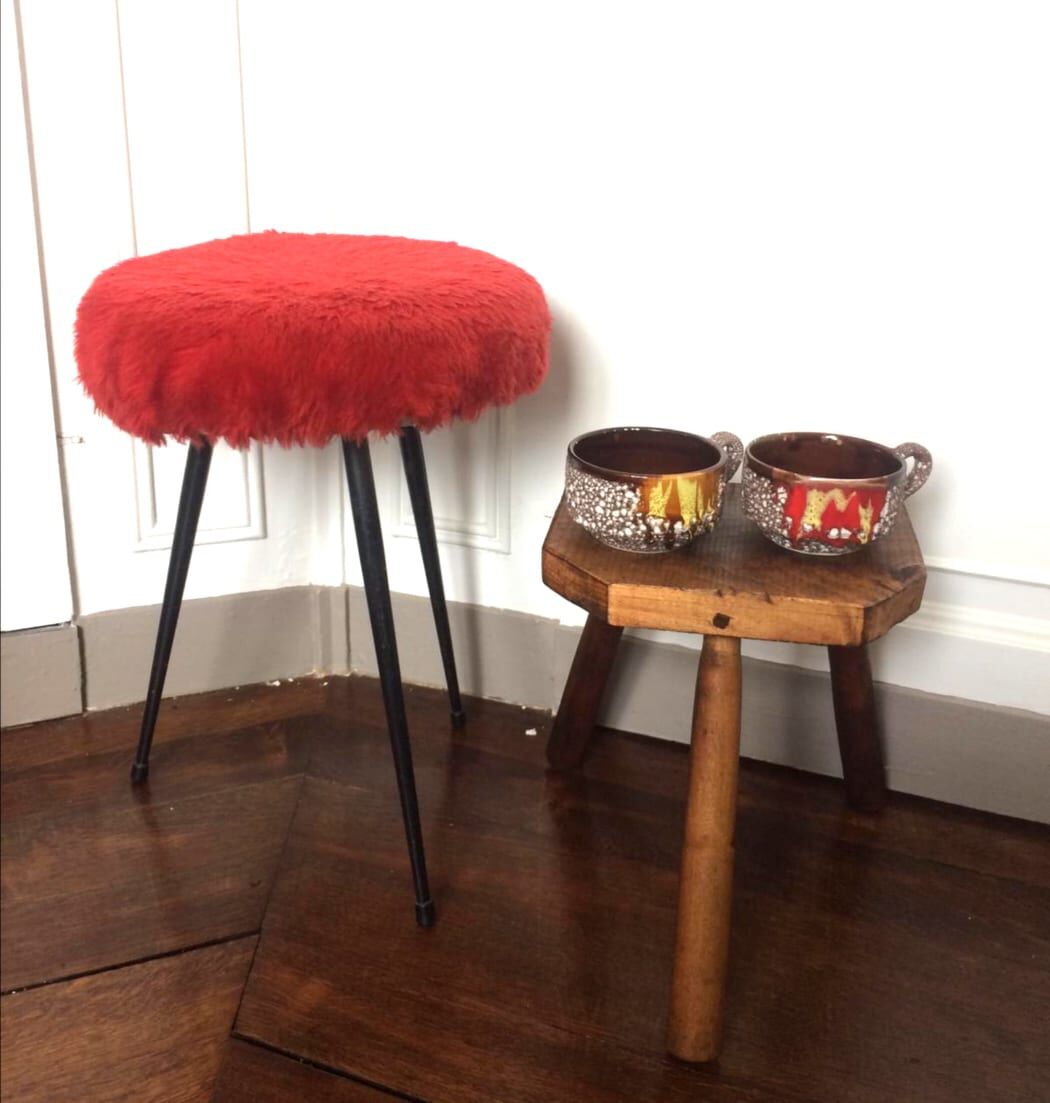 Red Pelfran Stool 1960