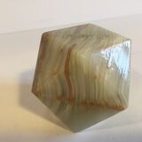 Presse papier en marbre d'onyx vintage