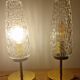 Arlus Textured Tulip Touch Bedside Lamp Duo