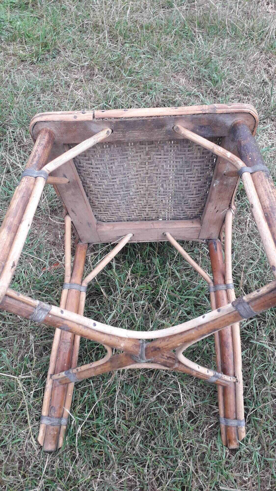 Set 2 rattan chairs 1900