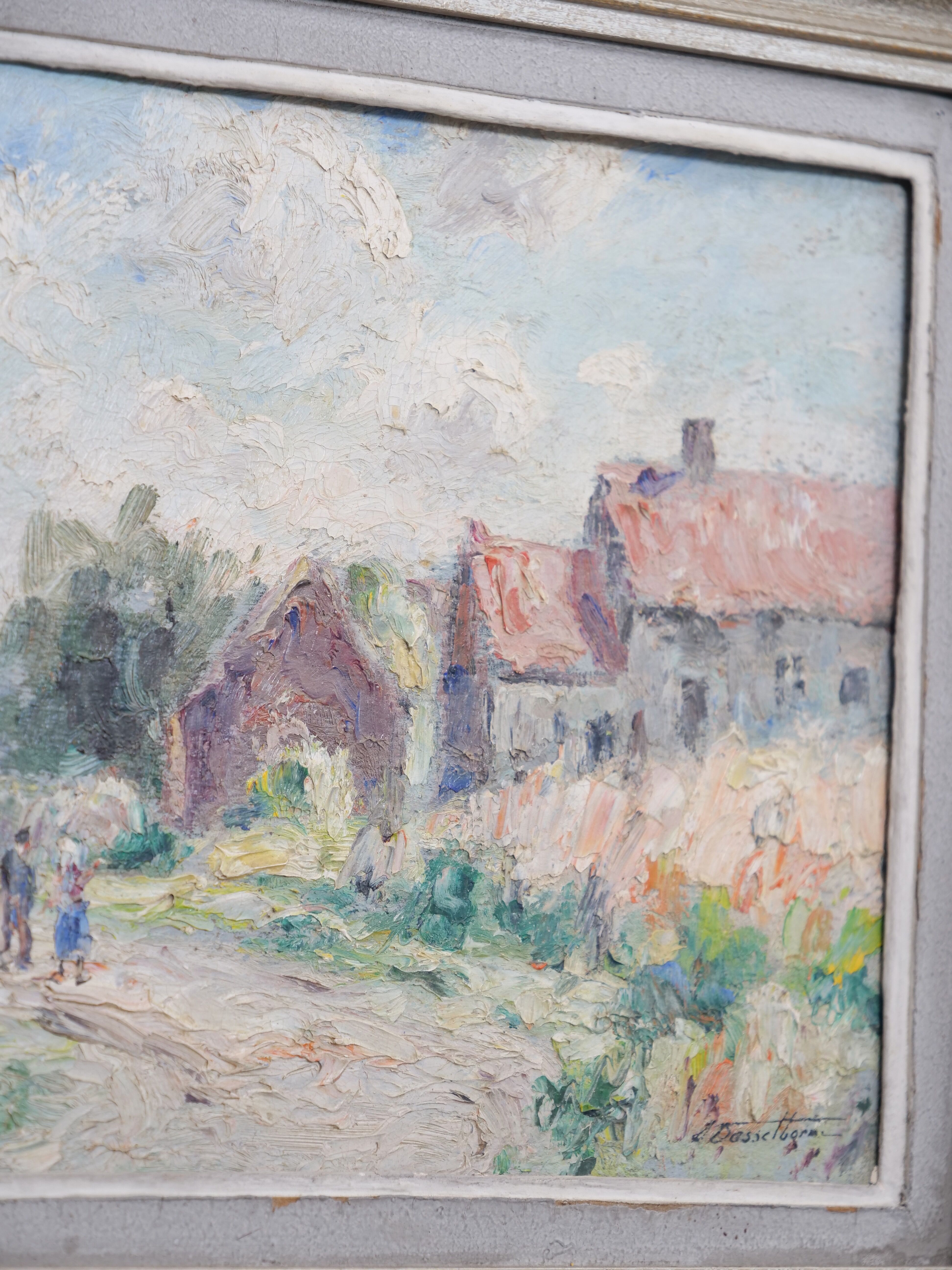 Oil on panel by Lucien Dasselborne