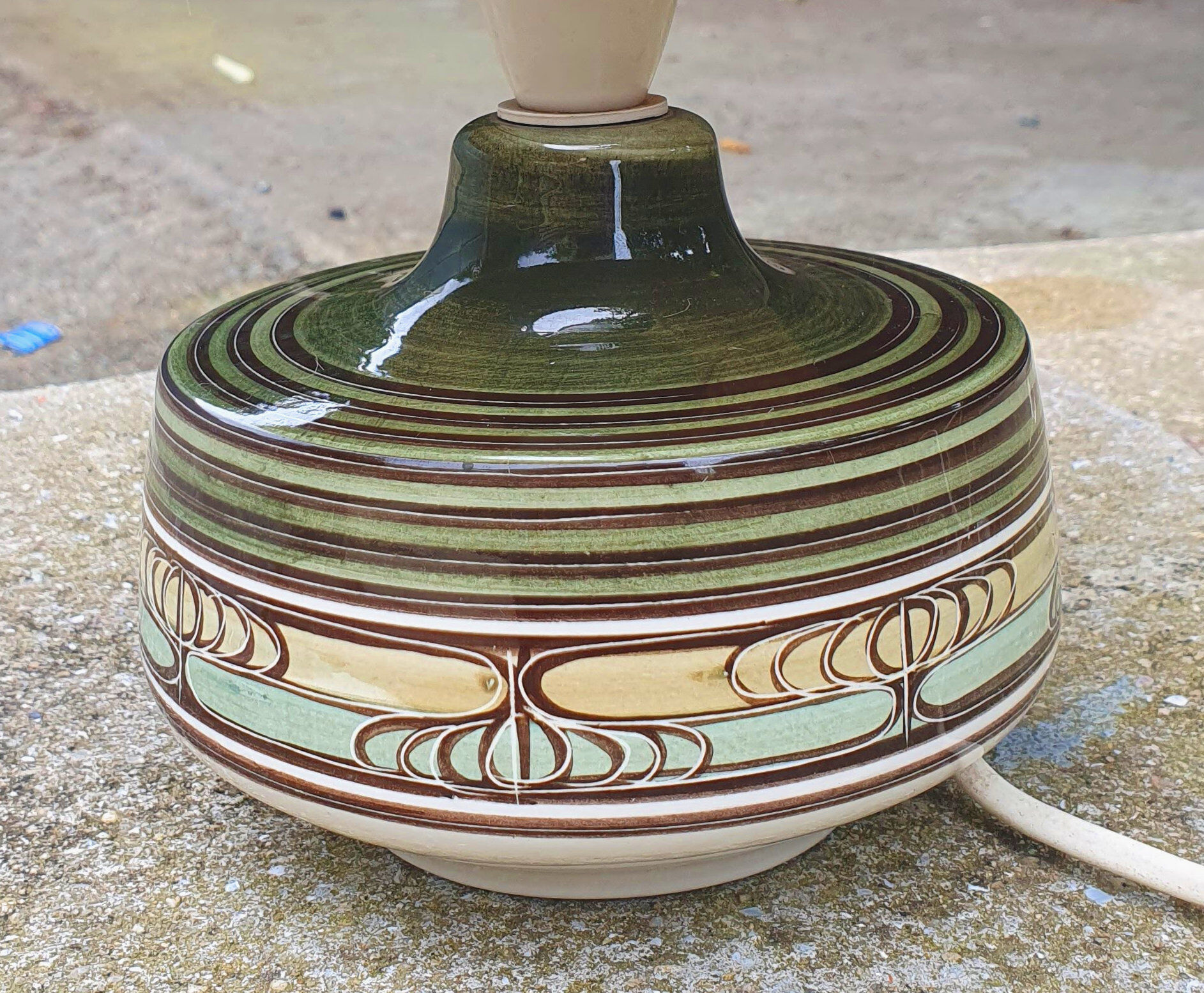 Ceramic lamp Jersey Pottery 70s