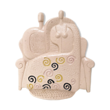 Couple rose, ceramiche chiminazzo, 1970