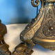 Paire de chandeliers néo-gothiques h=42cm