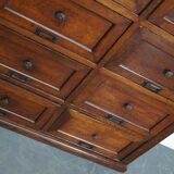 1870s oak apothecary cabinet