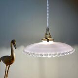Vintage lamp lamp in white opaline