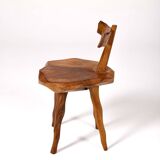 Butalist chair in olive tree, 1960s