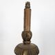 Lampadaire torchère en bois sculpté et doré