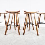 Mid century brutalist bar stools, 1960s