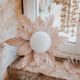 Applique fleur metal