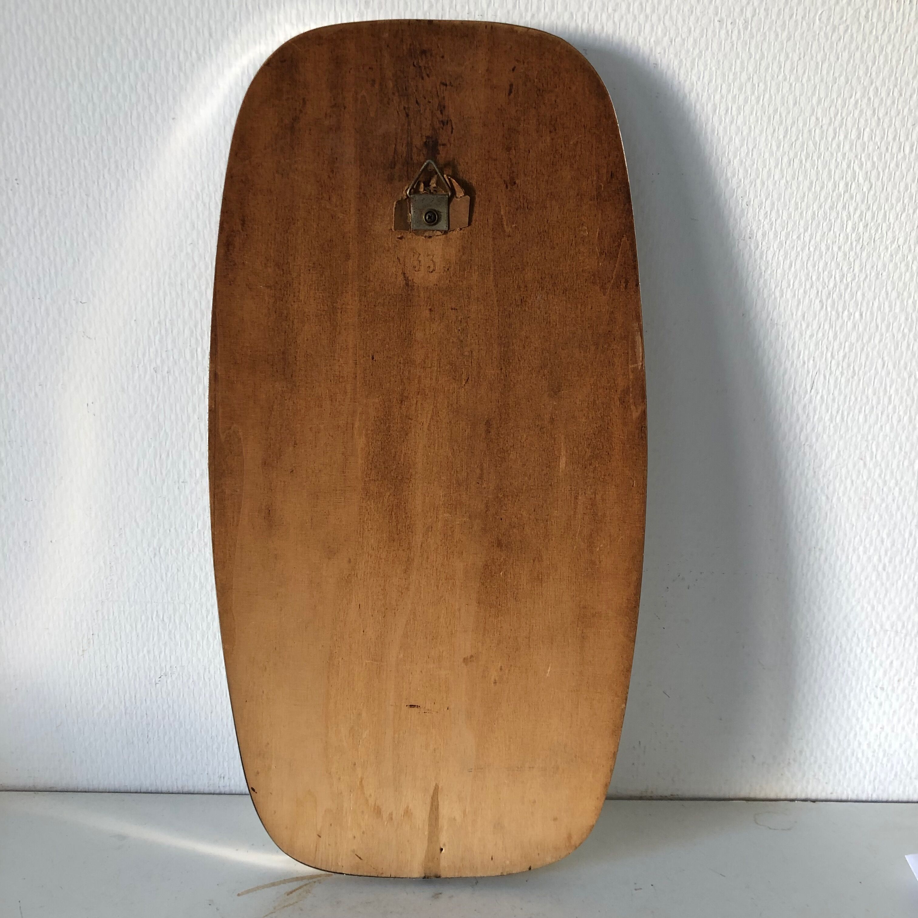 Mirror 46 x 24 cm vintage 1960
