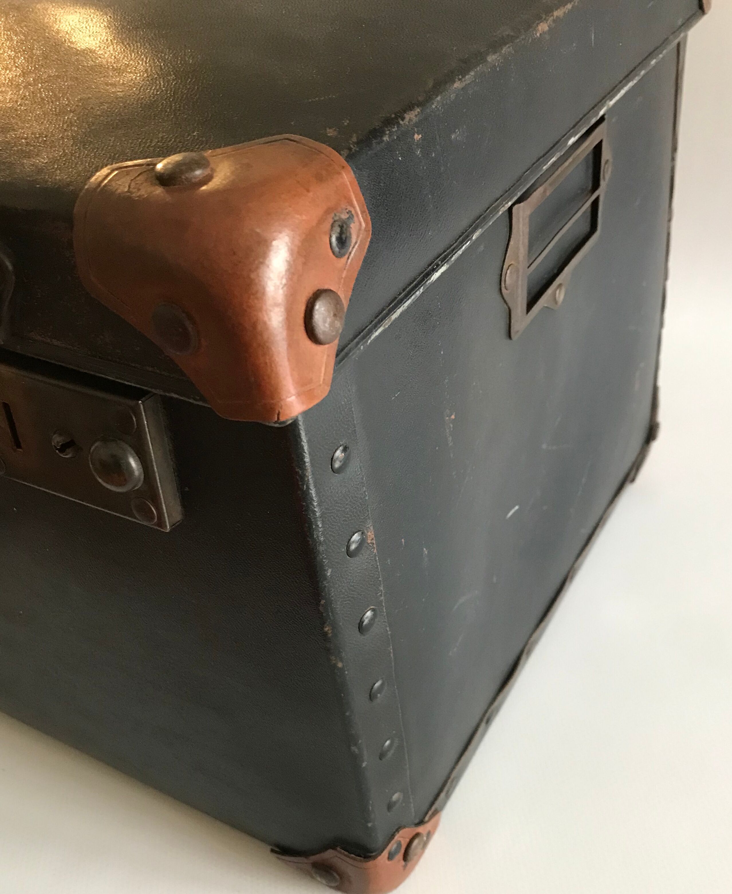 Old cardboard suitcase