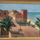 Original Swedish Oil on Canvas – “Motif from Italy” by K. Berthel – Signed – Dated 1949 – Vintage & Framed – 73 × 61 cm (28.7" × 24")
