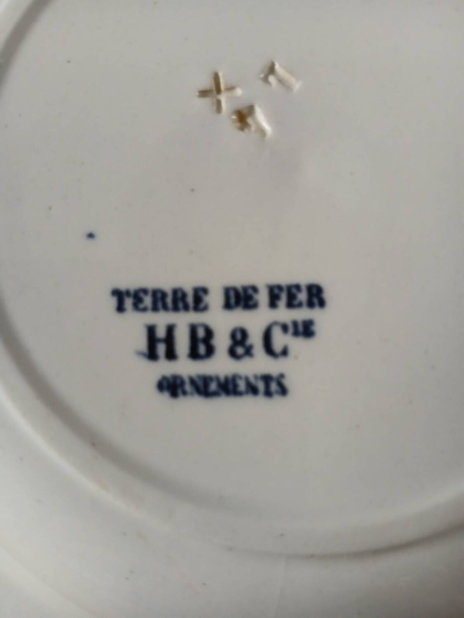6 Terre de fer HB & Cie soup plates