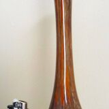 Art blown glass vase with inclusions of many colors