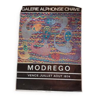 Exhibition poster / opening Modrego 1974