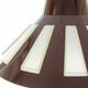 Vintage 1970s Space Age UFO Pendant Lamp | Brown White
